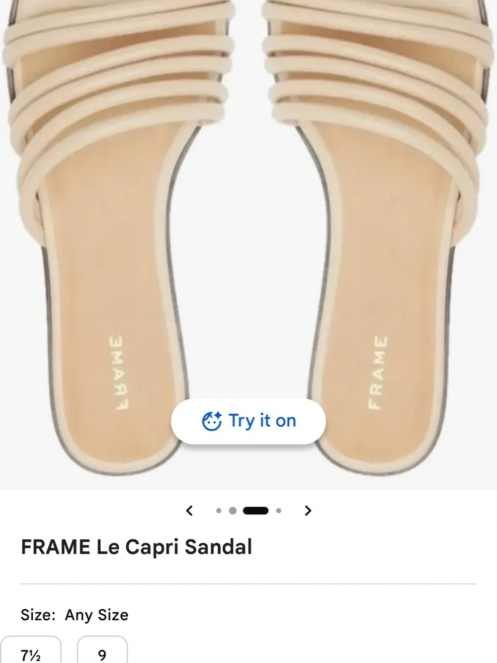 FRAME- Le Capri Leather Sandals